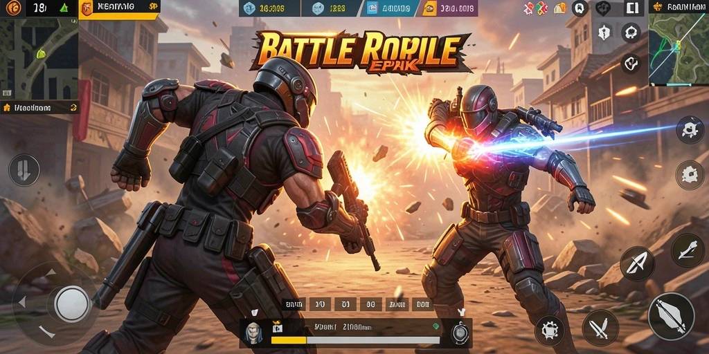 Gameplay seru dalam pertarungan Battle Royale di AW8.