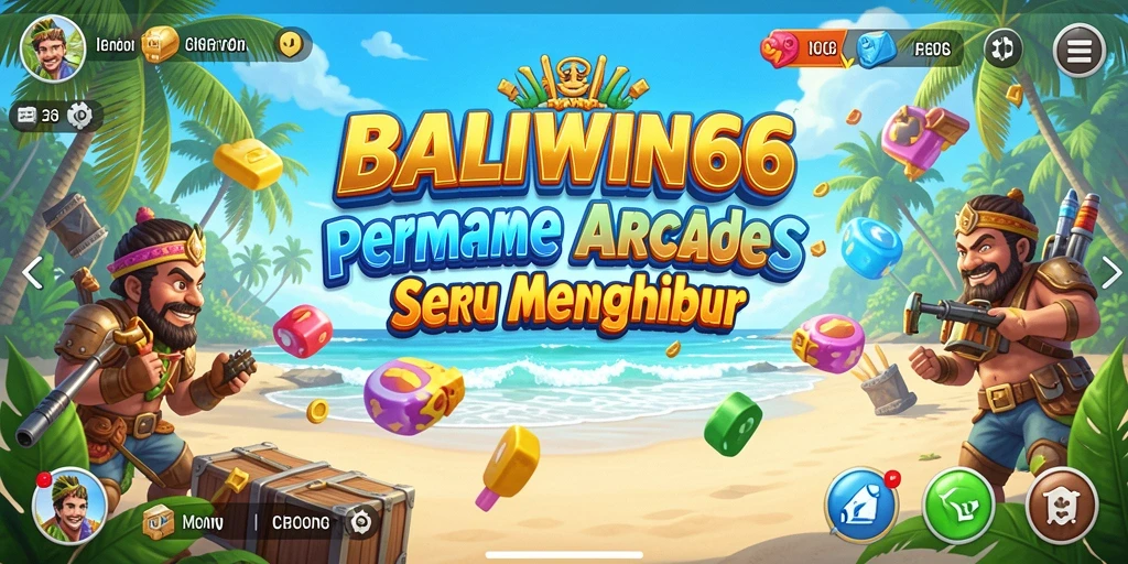 Tampilan penuh aksi dari game Arcade BALIWIN66.