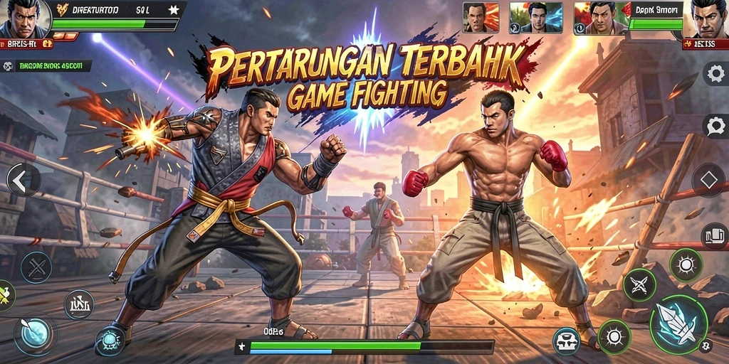 Tampilan mendebarkan dari gameplay Fighting di DIREKTURTOTO.