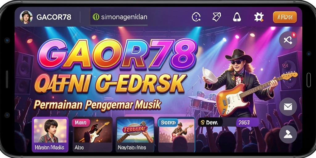 Screenshot GACOR78 menampilkan gameplay interaktif permainan musik yang menarik.