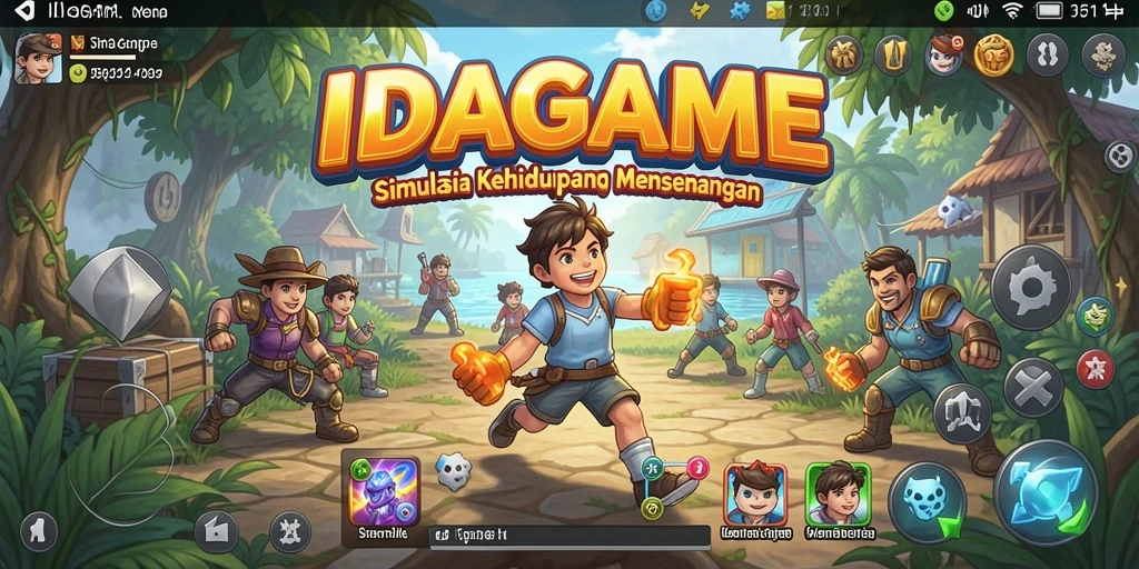 Tampilan gameplay menarik dan interaktif dari IDAGAME.