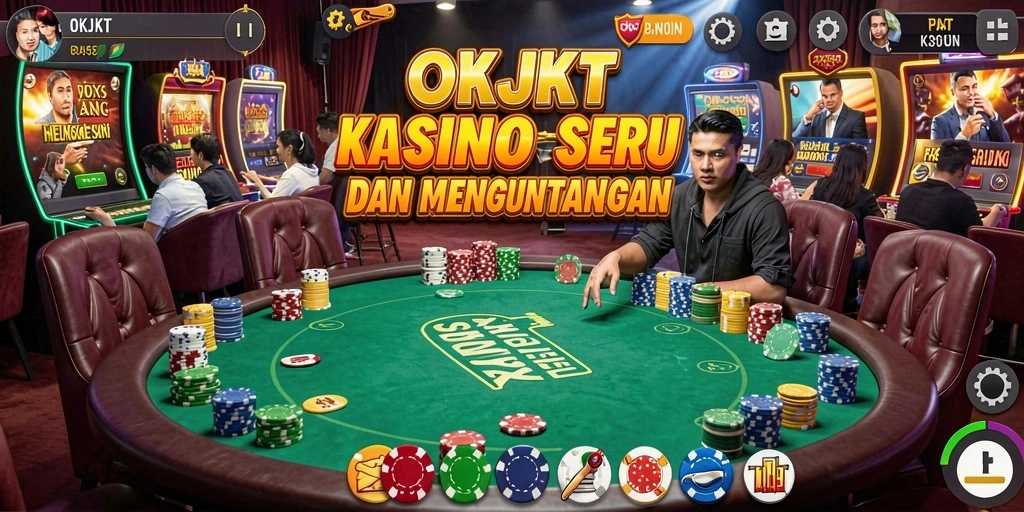 Gameplay seru dan mendebarkan dari aplikasi Kasino OKJKT.