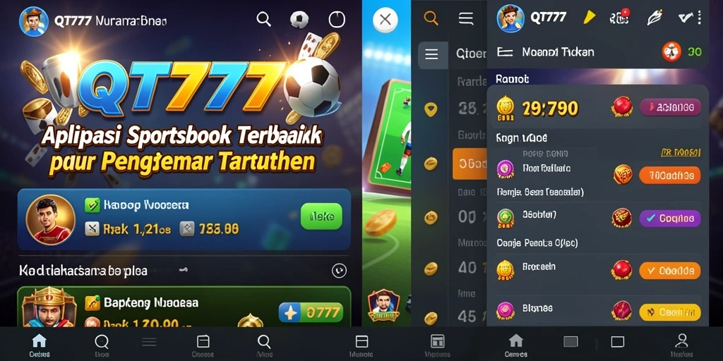 Tampilan menarik dari gameplay Sportsbook di QT777.