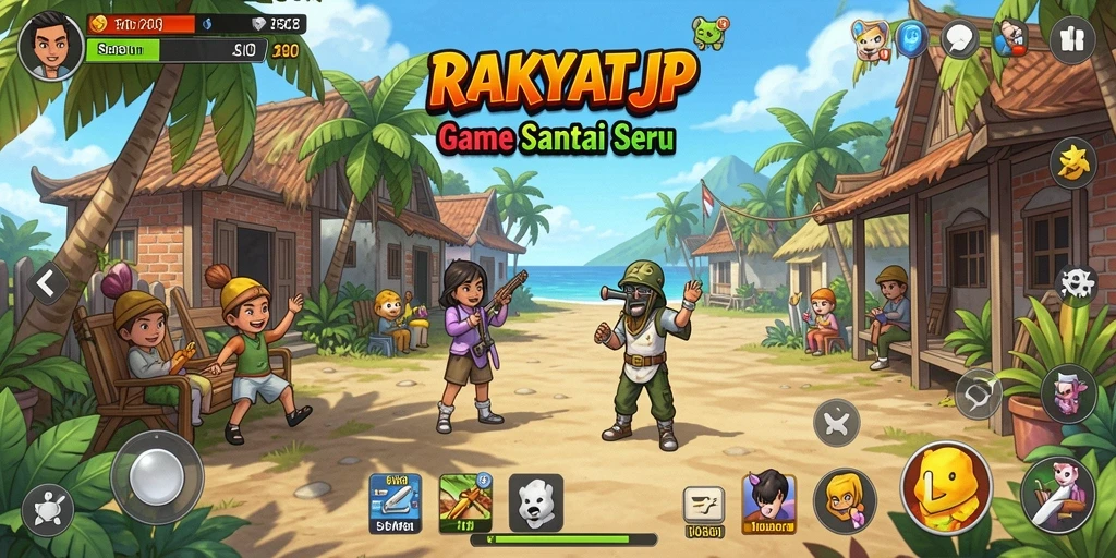 Screenshot menunjukkan gameplay santai yang menghibur dan menarik.