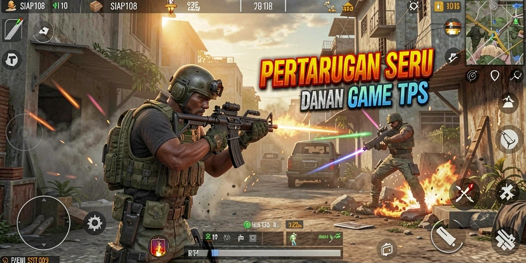 Gameplay seru SIAP108 dengan aksi pertarungan TPS.