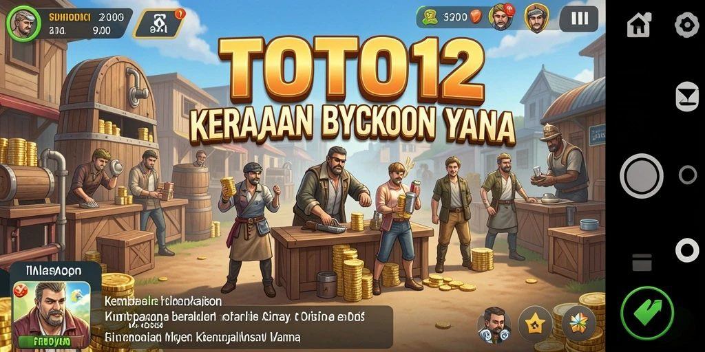 Gameplay TOTO12 yang mendebarkan dalam mengelola bisnis Tycoon.